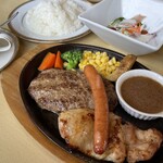 파페야 소라리 미타가와점 - 믹스 그릴 ¥1,280