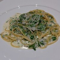 リストランテ ラ ソリア - 二宮のシラスと青海苔・柚子胡椒のスパゲッティ（2024.2）