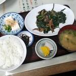 ふじいち食堂 - レバニラ定食