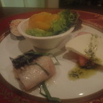 PASTA&BAR Natsu - ２月１日のAコース　前妻盛り合わせ　左手前あなごっす。