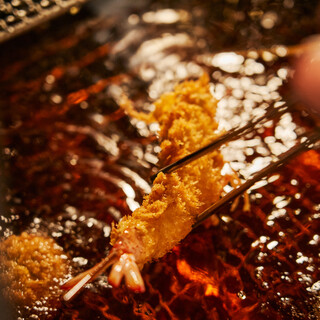 0 guilt! ? Crispy and light. [Excellent Fried Skewers Experience] where your skills shine