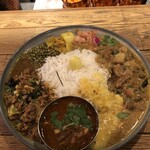 ハルダモンカレー - 三種盛りABC