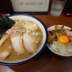 Tsukemen Gyoku - 特製中華そば、贅沢肉飯