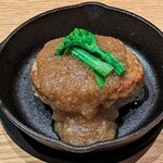 鶏ハンバーグと新玉ねぎのおろしソース御膳