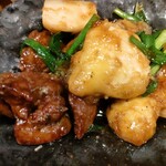 土鍋めし ひなた - 鶏レバニラと胸肉フリット