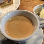 キハチ - 2014/02 ランチコースにはコーヒーまたは紅茶が付いてきます