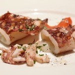 オステリア・オリエーラ - Feb, 2014 子持ちヤリイカの軽いグリル