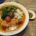 OKAGESAMA - トマト担々麺　ニラ増し　ハラペーニョ