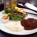 Brasserie LeMAN - リピ 8/2 ランチ＊ハンバーグ・ドリンク付き（ご飯少な目）