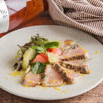 Marinated Spanish mackerel and hassaku orange carpaccio