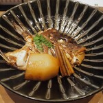 梅田 鮨割烹のの - 鯛あら煮つけ