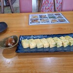 沖縄料理 美ら結 川間店 - あおさの玉子焼き