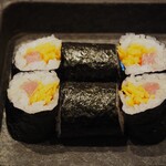 梅田 鮨割烹のの - とろたく細巻き