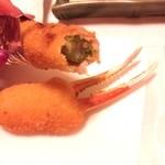 串揚げ串仙 - アスパラ肉巻き、ずわい蟹爪