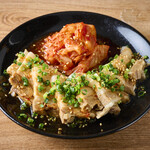boiled pork and kimchi