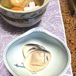 魚重楼 - 煮物と蛤陶板焼き
