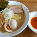 ラーメン サンガ - サンガ式醤油豚骨と担々麺の素（別皿）