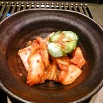 焼肉レストラン 安楽亭 - 元気応援　満腹２５０ｇ定食＠キムチ