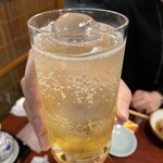 割烹 吉葉 - 氷がまん丸で可愛い