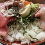福喜庵 - ご飯との間に刻み海苔