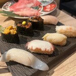 Ougon Dashi Shabu To Edomae Sushi Niku No Asatsu - 