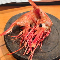 馳走菴 ひじり - 海老の頭を焼いて頂きました