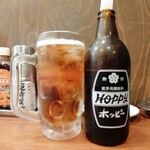 베니톤 신바시 니쵸메점 - 飲み物は黒ホッピーの一択です。