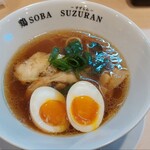 Tori Soba Suzuran - 鶏中華そば味玉ｸｰﾎﾟﾝ800円