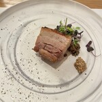 中勢以 - ・豚バラ肉とレンズ豆の煮込み