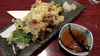 Setouchi Izakaya Uonage - 活いか：ゲソの天ぷら