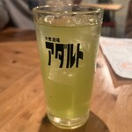 Taishuusakaba Adaruto - こうばし茶ハイ528円