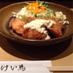 けい馬 - カキフライ定食（800円）