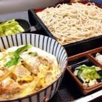 そば処 満留賀 - ミニカツ丼セット