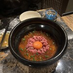 日本酒と創作小鉢料理 GOKURi - 和牛といくらの土鍋ご飯