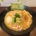 Menya Shichiriya - 濃厚鶏そば 850円 味玉 100円 