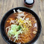 Tambara Ski Park - ウッドランドカフェのニンニクトマトラーメン