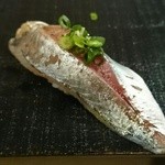 鮨 波やし - ［３回目］鯵の握り