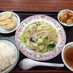 餃子の王将 岩国店 - 野菜炒め定食