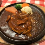 横濱大食堂 - 豚角煮シチューソースハンバーグ(150g)1090円