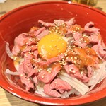 Tachinomi Dokoro Yasukichi - 黒毛和牛ユッケ丼