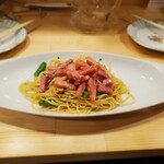 カジュアルフレンチBar 7FUKU - ペペロンチーノ(ベーコンバージョン)