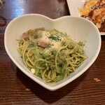 sanji - ベーコンとバジルのパスタ