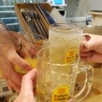 カジュアルフレンチBar 7FUKU - じゅんちゃんとなほちゃんと乾杯♪(*^^)o∀*∀o(^^*)♪