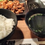 Ganso Butadonya Tonton - カルビ&ホルモン定食（1,298円）