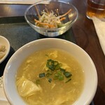 中国料理 東方美人 - 玉子スープもつけ合わせ以上のクオリティ