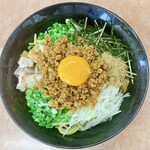 麺家 幸乃鶏 - 台湾まぜそば（税込968円）追い飯（税込110円）