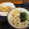 大島うどん - 『焼きあげぶっかけ（冷・小）』350円+『とり天』120円