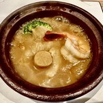 中華餐廳 松尾 - 大正海老と気仙沼産フカヒレ姿の土鍋煮込み