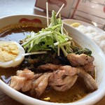 Soup Curry Suage Tenjin - せせり＋ブロッコリー