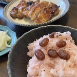 Sukeroku - 赤飯、チキンソテー